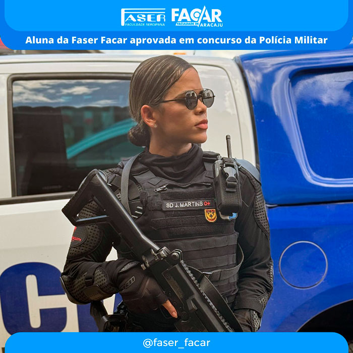 Aluna da FASER/FACAR Aprovada em Concurso da Polícia Militar