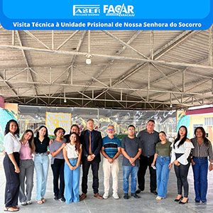 Alunos de Direito da FASER realizam visita técnica ao sistema prisional sergipano